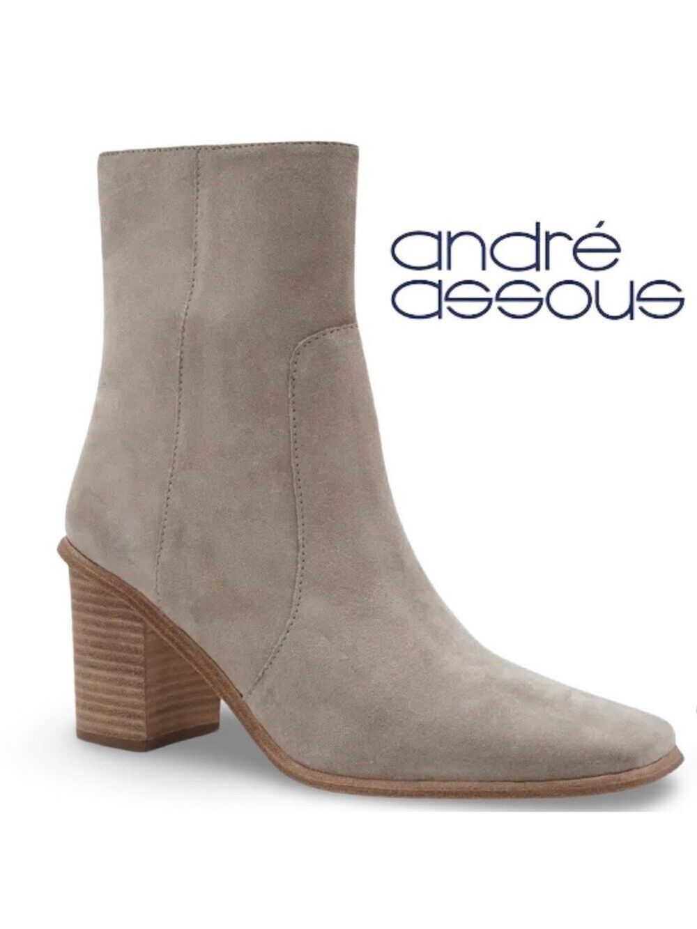 NWOB $220 Andre Assous Venice Grey Suede Boot